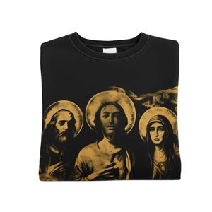 Sudadera de cuello redondo con estampado digital gráfico dorado de invierno de edición limitada-Diseño exclusivo de calidad premium - Product Image 6