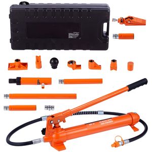 Kit Martinetti Idraulici da 12 Tonnellate con Pompa a Pistone e Tubo Olio da 1,4 m in Valigetta Portatile - Product Image 1