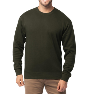 Sudadera con capucha básica de algodón mezclado para hombre, informal, de color sólido, transpirable, con logo y diseño personalizados. - Product Image 1