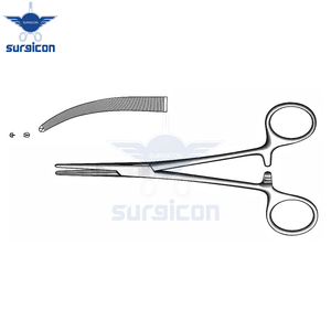 Pinza Arterial Crile Delicada de 14 cm / 5-1/2 Pulgadas con Dientes Curvos 1:2, Pinza Quirúrgica Hemostática de Acero Inoxidable Premium - Product Image 4