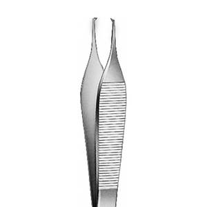 Manipulación de precisión y trabajo de tejido fino instrumento médico fórceps de tejido 0,8 Mm 1x2 dientes 15 Cm instrumento quirúrgico - Product Image 5