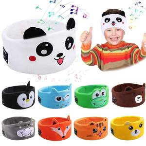 Cute Animal Kids Wireless Over-Ear Headphones Soft Stretch Headband <b>Bluetooth</b> Audio Headset With <b>Microphone</b> for Play - Product Image 1