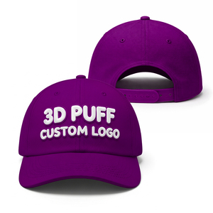 Gorras al por Mayor, Gorras Personalizadas en 3D, Ajustables, Tejido Transpirable de Secado Rápido, Gorras de Béisbol Casuales con Estampado Puff - Product Image 5