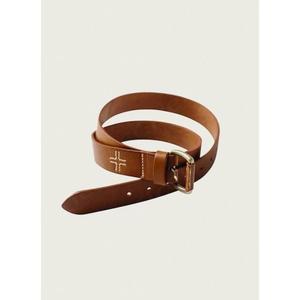 Cinturones de cuero genuino de vaca y búfalo de estilo europeo, hechos a mano, con impresión de logotipo personalizado, cinturón moderno con hebilla de latón. - Product Image 2