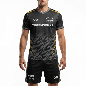 Wholesale Custom Soccer Uniform 100% polyester Mesh Your Team Name High Quality Sublimation Personalised Soccer kit Quick dry - Product Image 6