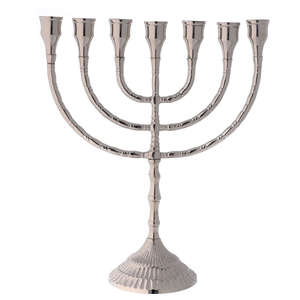 Hanukkah Menorah Brass <b>Candle</b> Holder for Ceremonial Lighting Jewish Events Cultural Exhibitions Religious Collections Holiday - Product Image 5