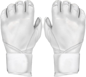Gants de frappeur de baseball en cuir de vachette de qualité supérieure, personnalisés avec logo d'équipe, tissés, antidérapants, à forte adhérence, pour l'entraînement et le jeu sur le terrain - Product Image 2