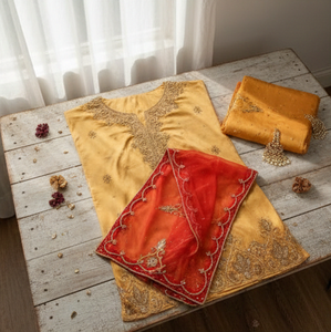 Proveedor indio de tela somalí Dirac de satén colorido para novias africanas, ofrecida a precios mayoristas asequibles. - Product Image 3