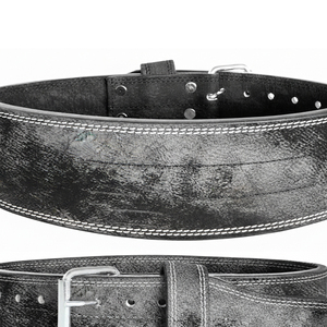 เข็มขัดยกน้ำหนักหนังแท้ PU แบบปรับได้ตามสั่งสำหรับขายส่ง เข็มขัดยกน้ำหนักหนังแท้สำหรับออกกำลังกายแบบกำหนดเอง - Product Image 6