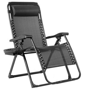 Sedia a sdraio Oversize per esterni con portabicchieri di alta qualità - Product Image 1