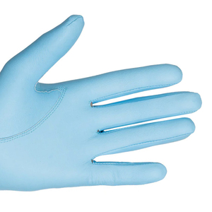 Anti-Slip Genuine Leather Golf Gloves | Soft All-Weather Grip <b>Professional</b> <b>Light</b> Blue Golf Glove | Perforated Finger Design - Product Image 5