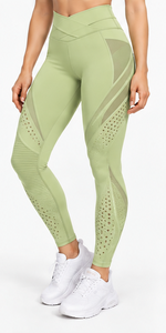 Leggings de Yoga para Mujer, Cintura Alta, Efecto Push-Up, Moldeadores, Sin Costuras, Pantalones de Entrenamiento, Suaves, Transpirables, Elásticos, Ropa Deportiva, MOQ Bajo - Product Image 4
