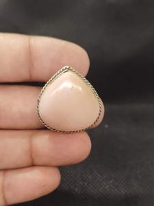 Pink <b>Opal</b> Brass Groove Cabochon Setting for Jewelry Making and Custom Jewelry - Product Image 4