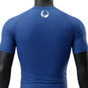 Ensemble de T-shirt et Short de Compression Homme Bleu Royal et Blanc Séchage Rapide Extensible pour Fitness, Gym, Entraînement, Course à Pied et Sport - Product Image 4
