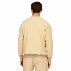 Sweat-shirt à col rond surdimensionné pour homme, couleur unie, avec poche, pull décontracté en tricot, vêtement d'automne - Product Image 2