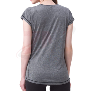 T-shirt en coton uni pour femme, coupe classique, tissu respirant et doux, décontracté, à porter au quotidien, look simple et basique, tendance estivale - Product Image 4