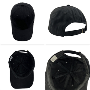 Gorra de Béisbol Unisex de 6 Paneles, Color Sólido, Poliéster Twill, Transpirable, Impermeable, Ajustable, con Botón, para Adultos - Product Image 3