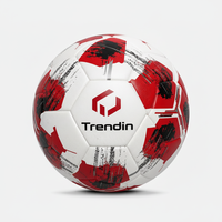 Ballon de football en PU haute performance en gros – Ballon de football thermocollé avec logo personnalisé, taille 5, pour loisirs actifs, clubs et équipes