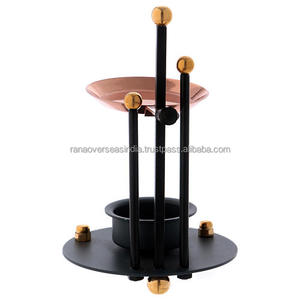 Elegante Quemador de Incienso de Metal Color Carbón, Porta Incienso Bakhoor Personalizado al por Mayor, Ideal para Uso en Hogares y Negocios - Product Image 1