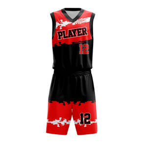 Conjuntos de Baloncesto Sublimados Unisex de Alta Calidad a Precio Económico al por Mayor, Uniformes de Baloncesto con Diseño Personalizado para Equipos en Pakistán - Product Image 4