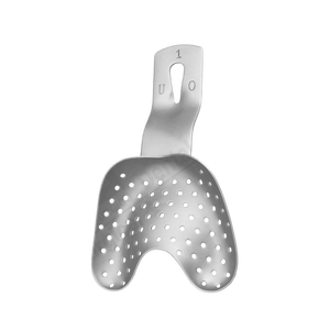 Bandeja de Impresión # 1 Mandíbula Superior Manual de Acero Inoxidable para Uso Dental Profesional, Marca ZOHA SURGICO, Certificación CE, 12 Mandíbulas - Product Image 1