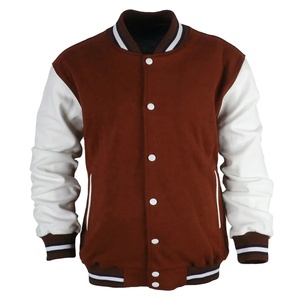 Venta al por mayor de manga larga de béisbol Varsity chaqueta Unisex ropa de calle de talla grande azul liso Varsity Letterman chaquetas para la venta - Product Image 1