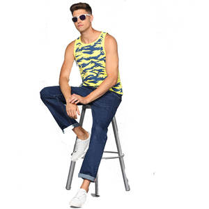 Débardeur de fitness pour hommes en gros, tricoté uni, avec impression par sublimation intégrale, effet délavé, logo personnalisé, grandes tailles, décontracté, service OEM - Product Image 3