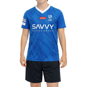 Custom Sublimation Breathable Soccer Uniform <b>Kids</b> Training and Practice Teamwear Shirts Youth Football Team Wear Jerseys Shorts - Product Image 1