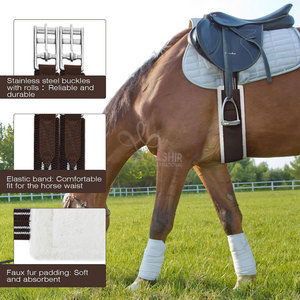 Selle de dressage en acier inoxydable marron pour chevaux, tailles et couleurs personnalisables, pour compétition d'équitation double - Product Image 3