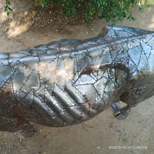 Dutch Cow Iron Sculpture <b>for</b> Garden - Product Image 4