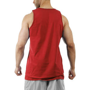 Blue Custom Gym Fitness Bodybuilding Sleeveless T Shirts Wholesale Quick Drying Muscle Fit <b>Men</b> Tank Tops - Product Image 4