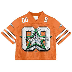 Camiseta Deportiva de Malla Estampada con Diseño de Fútbol, 100% Poliéster, Ligera, de Secado Rápido, Transpirable, Ecológica, Tallas Grandes, Personalizable, para Verano - Product Image 2