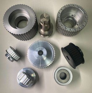 Poulie ronde en alliage de type GT à couple élevé pour camion lourd, personnalisée S8M/S14M, usinée par hobbing avec courroie de distribution - Product Image 6