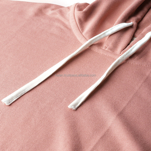 Women's Pink Hooded Sweatshirt With <b>White</b> Striped <b>Sleeves</b> Casual Knitted <b>Long</b> <b>Sleeve</b> <b>Top</b> Winter Hoodie - Product Image 5