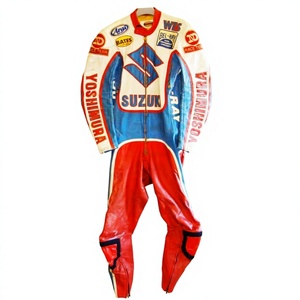 Wes Cooley Yoshimura Zuzuki MotoCP 1Pc Mono de cuero de vaca/canguro para motocicleta/Traje de motociclismo con armadura de nivel 2 para motociclistas - Product Image 1