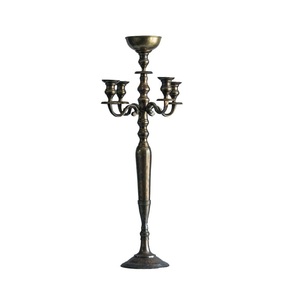<b>Large</b> Decorative Metal Candelabra for Wedding Event Centerpiece and Elegant Home <b>Candle</b> Arrangement - Product Image 1