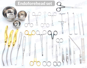 Kit d'instruments manuels endoscopiques DAVICON Premium pour lifting frontal et desquamation des sourcils, certifié CE ISO Classe I en acier inoxydable - Product Image 5