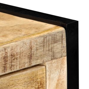 Buffet moyen en bois de manguier massif naturel avec acier thermolaqué – Meuble durable et élégant - Product Image 5
