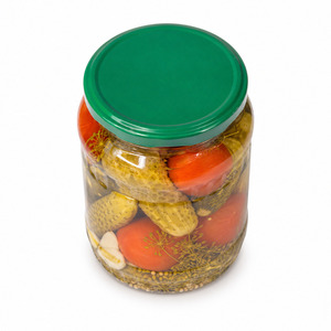 Top Selling Delicious Best Rate <b>Pickled</b> Assorty Cucumber and Tomato in Vinegar <b>Packed</b> in Various Size Jar - Product Image 1