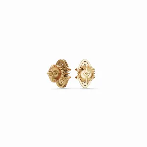 Boucles d'oreilles en diamants de laboratoire Radiance en or jaune 18 carats, 50 pièces, certifiées IGI pour femmes, pour l'exportation en gros depuis l'Inde - Product Image 2