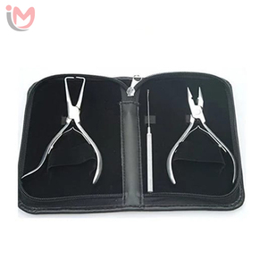 Pince à extensions de cheveux en acier inoxydable de qualité supérieure, prise en main robuste, outils d'extension de cheveux, prix de gros, OEM - Product Image 1