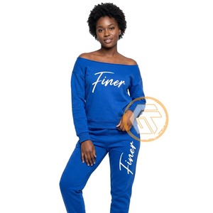 Conjunto de 2 Piezas de Algodón Felpa Casual para Mujer, Bordado con el Logotipo de Zeta Phi Beta, Ropa de Sororidad, Hecho a Medida, Alta Calidad - Product Image 1