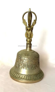 Precision Lathe-Turned Rim <b>Tibetan</b> Ghanta <b>Bell</b> Set – Smooth Friction-Singing <b>Bell</b> with Matching Dorje for Meditation Centers - Product Image 6