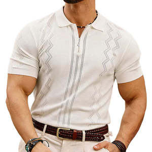 Polo Personalizado 2026 con Cierre para Hombre, de Alta Calidad, Antiarrugas, Antipilling, con Diseño Moderno en Tejido de Punto Sólido - Product Image 5