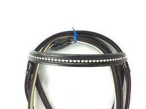 Bridon de cheval en cuir fantaisie |   Harnais équestre en cuir véritable, rembourré, ajustable, forme anatomique |   Vente en gros Exportation Inde - Product Image 2