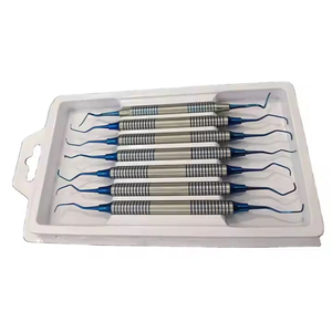 dental scaler set 10 pieces for <b>tooth</b> cleaning and scaling use oral hygiene dental scalers kit 10 pcs for <b>plaque</b> <b>removal</b> - Product Image 1