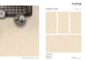 Carreaux de porcelaine émaillée polie finition luxe 600x1200mm, grand format haute brillance pour projets de revêtements muraux et de sols intérieurs - Product Image 4