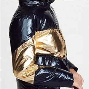 Chaqueta de Plumón Estilo Crop 100% Cálida y Ajustada para Hombre y Mujer, Ropa de Invierno para Exteriores con Relleno de Algodón Genuino - Product Image 4