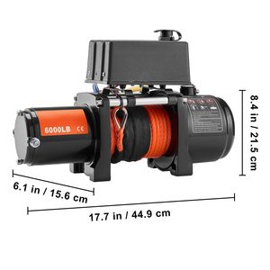 Verricello Elettrico 12V DC per Camion, Capacità 6000 lb, Cavo Sintetico 1/4 x 55 ft, Passacavo in Alluminio, Telecomando Wireless e Cablato - Product Image 6