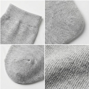 North Approach Crew <b>Socks</b> Gray Solid Color Breathable Cotton Adults Spring Casual Wear - Product Image 4